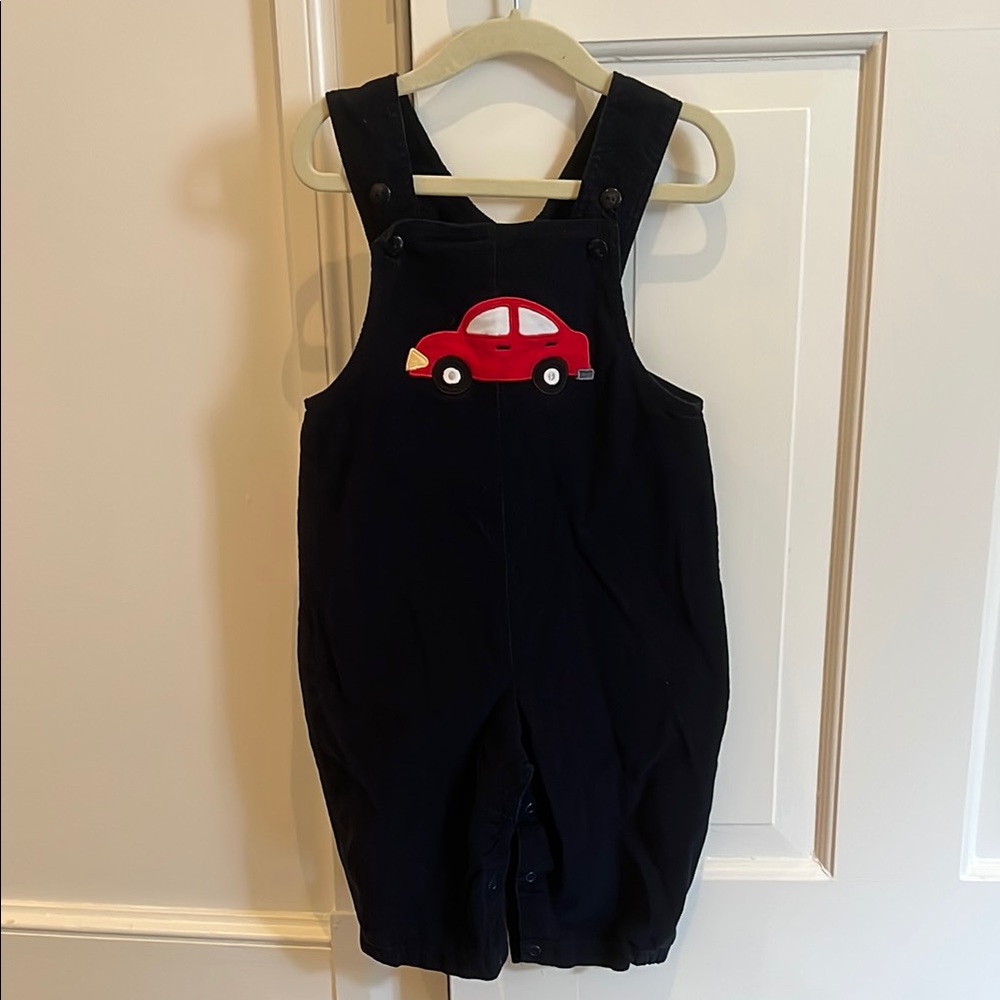 Baby Luigi Navy Corduroy Kids Overalls